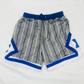 Sigma Grey Pinstripe Heavy Mesh Basketball Shorts